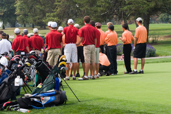 Tournament goers gathered